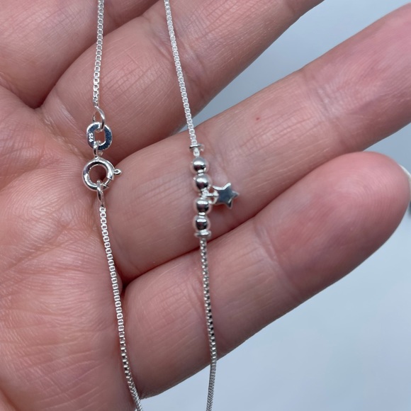Sterling Silver star anklet - Picture 1 of 7